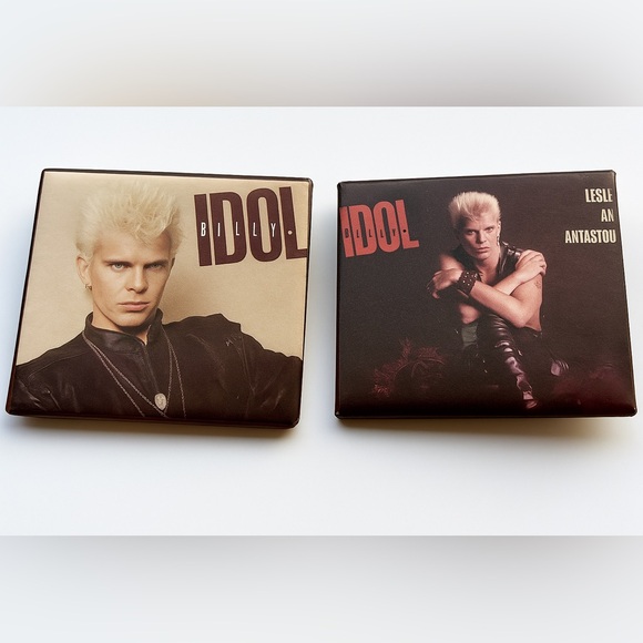 Billy Idol Vintage 80s Band Button – Set of 2 – Rock Pin Badge - Picture 1 of 4